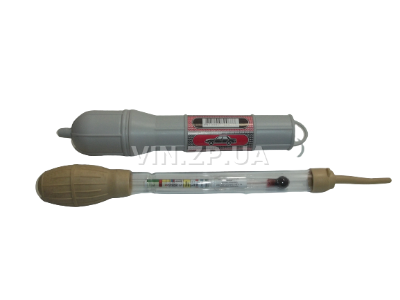 Ареометр для электролита и тосола ШАКРИЗ со стеклянной колбой, комплект (30273)