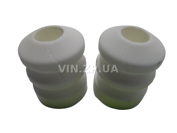 Отбойник заднего амортизатора силиконовый белый LSA ВАЗ 2108, 2109, 21099, 2113, 2114, 2115, буфер хода сжатия, комплект 2шт 1