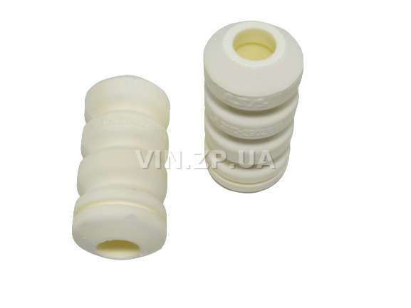 Отбойник переднего амортизатора силиконовый белый LSA ВАЗ 2110, 2111, 2112, 2170, 2171, 2172, буфер хода, сжатия, комплект 2шт 3