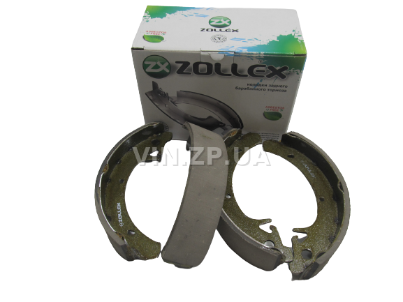 Колодки тормозные задние ZOLLEX ВАЗ 2108, 2109, 21099, 2110, 2111, 2112, 2113, 2114, 2115, без ABS, комплект 4шт 1