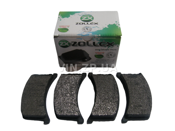Колодки тормозные передние ZOLLEX Таврия 1102, Славута 1103, Дана 1105, комплект 4шт 1