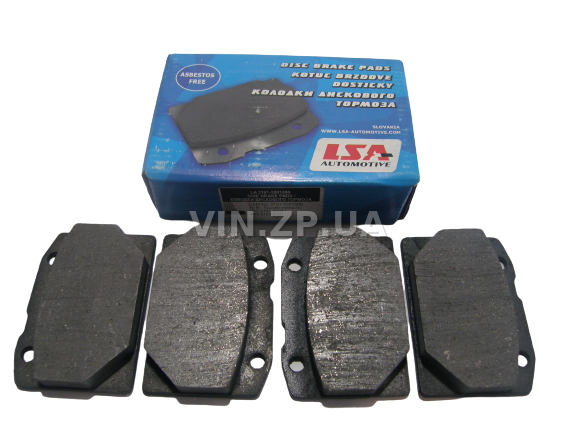 Колодки тормозные передние LSA ВАЗ 2101, 2102, 2103, 2104, 2105, 2106, 2107, комплект 4шт 1