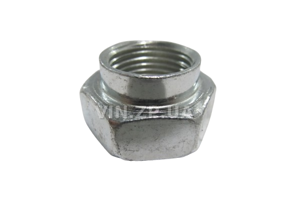 Гайка ступицы правой ВАЗ 2101-2107, 2121, ключ 27, с точками, левая резьба МЕТИЗ М18 х 1.5, 1шт 2