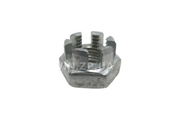 Гайка наконечника рулевых тяг ВАЗ 2108-21099, 2113-2115 МЕТИЗ корончатая, М12 х 1.25 , 1шт 2