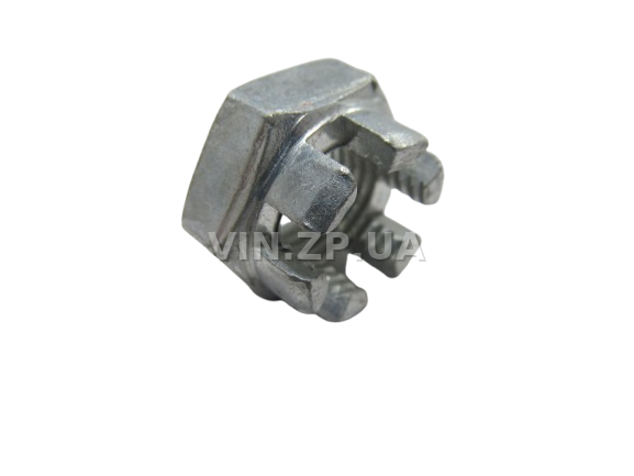 Гайка наконечника рулевых тяг ВАЗ 2108-21099, 2113-2115 МЕТИЗ корончатая, М12 х 1.25 , 1шт 3