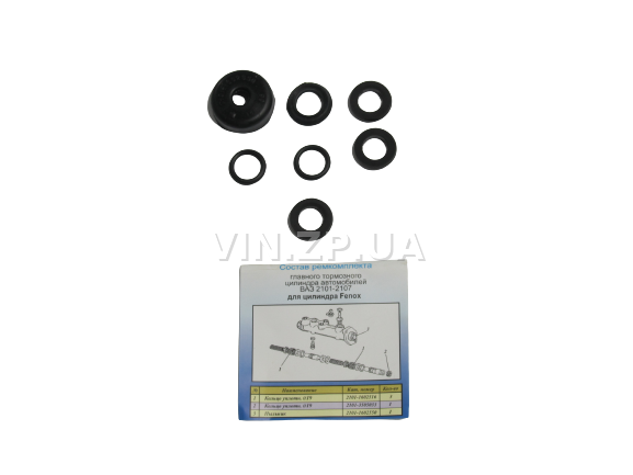 Ремкомплект главного тормозного цилиндра AWEL ВАЗ 2101, 2102, 2103, 2104, 2105, 2106, 2107, для цилиндра FENOX 3