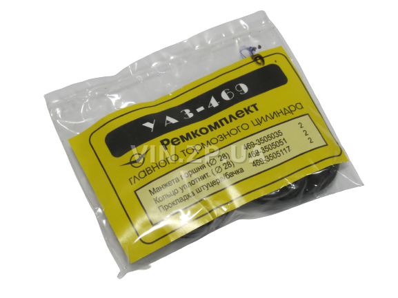 Ремкомплект главного тормозного цилиндра AWEL УАЗ 452, 469, 3151, 31514, 3303, 3741, 3962, 2-секционный 2