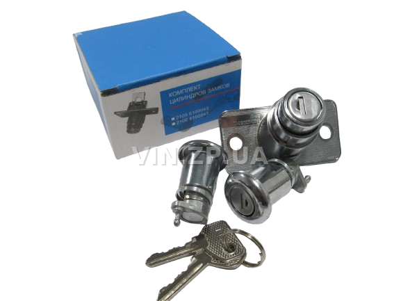 Замок багажника ВАЗ 2104, с личинками, замок 1шт + личинка 2шт + ключ 2шт АРК 5