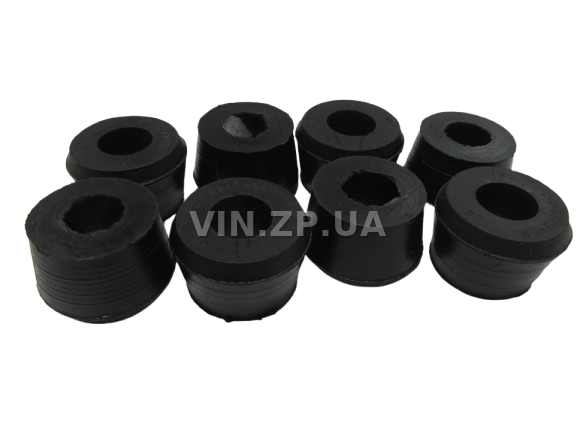 Втулка амортизатора Волга ГАЗ 24, 2401, 2410, 3102, 3110, 31029, 3302, 2705 AWEL к-кт 8шт, резина 1