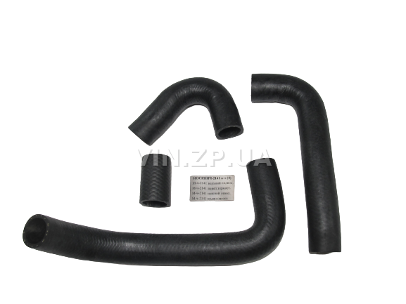 Патрубок радиатора РЕМ Москвич 2141, 21412, двиг 1.5-1.7л, охлаждения, комплект 4шт (31699) 2