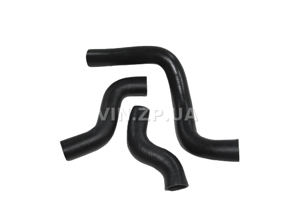 Патрубок радиатора РЕМ Ланос 1.5л с кондиционером, охлаждения, комплект 3шт 3