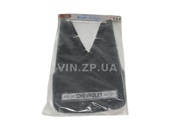 Брызговики Авео, Ланос, Сенс MD универсальные "CHEVROLET", к-кт 2шт, 350 х 225 мм, резина 2