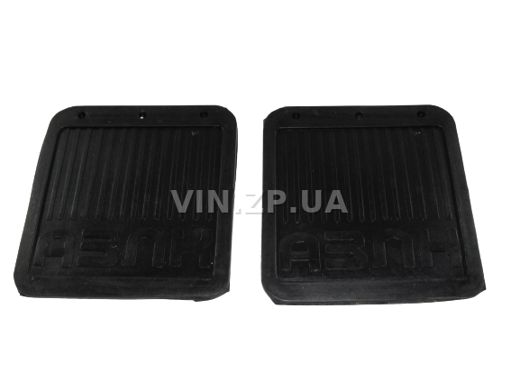 Брызговики Москвич 412, 2140 АРК задние, к-кт 2шт, надпись "АЗЛК",  225 х 200 х 6 мм, резиновые 2