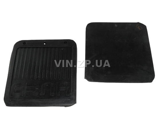 Брызговики Москвич 412, 2140 АРК задние, к-кт 2шт, надпись "АЗЛК",  225 х 200 х 6 мм, резиновые 3