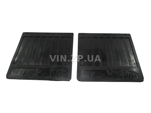 Брызговики ГАЗ 3302 Газель АРК задние удлиненные, к-кт 2шт, "ГАЗЕЛЬ", 405 х 405 х 6 мм, резина 2