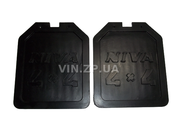 Брызговики ВАЗ 2121, 21213 АРК задние, к-кт 2шт, рисунок "NIVA 4 x 4", резиновые 1