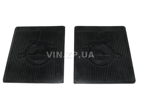 Брызговики Волга 2410, 3102, 31029, 3110, 31105 АРК задние, к-кт 2шт, "ОЛЕНЬ", 250х215х6 мм, резина 2