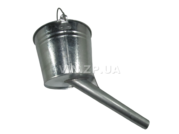 Лейка топливная 5.0л, носик d 33мм прямой под углом 45 гр ВИДЕКС бензин, дизель, с сеткой-фильтром, оцинкованная В-3 3