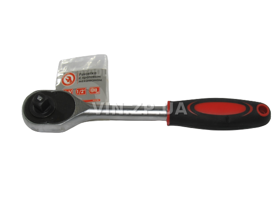 Вороток трещотка 1/2" INTERTOOL 24 зуба, длина 250мм, CrV, с храповым механизмом 1