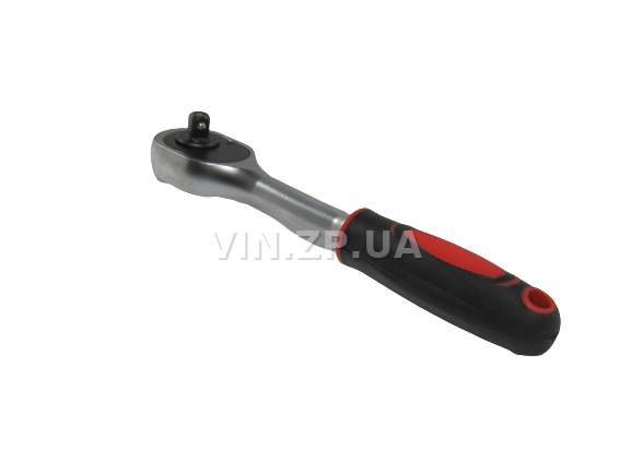 Вороток трещотка 1/4" INTERTOOL 24 зуба, длина 150мм, CrV, с храповым механизмом 3