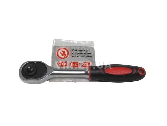 Вороток трещотка 1/4" INTERTOOL 24 зуба, длина 150мм, CrV, с храповым механизмом 1