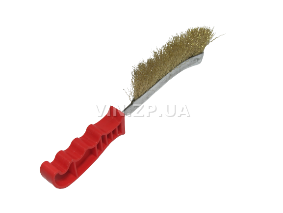 Щетка по металлу INTERTOOL рифленная проволока покрытая латунью 2