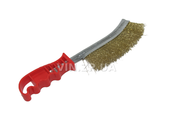 Щетка по металлу INTERTOOL рифленная проволока покрытая латунью 3