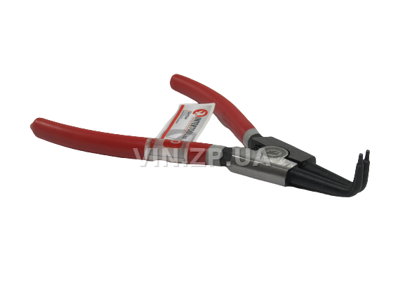 Щипцы снятия установки стопорных колец INTERTOOL 180 мм, изогнутые на разжим 2