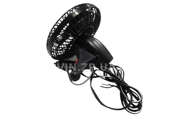 Вентилятор автомобильный в салон VITOL ф130мм, 12V, на присоске, в прикуриватель, с поворотом (34018) 4