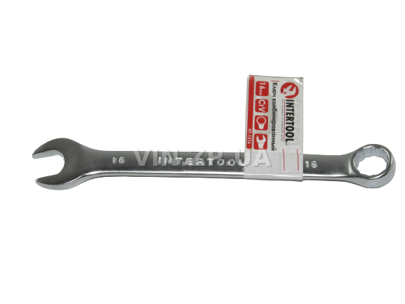 Ключ рожково-накидной CrV 16 мм INTERTOOL 2