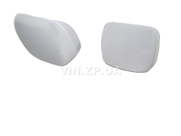 Чехлы на подголовники VRN белые "LADA", комплект 2 шт 2