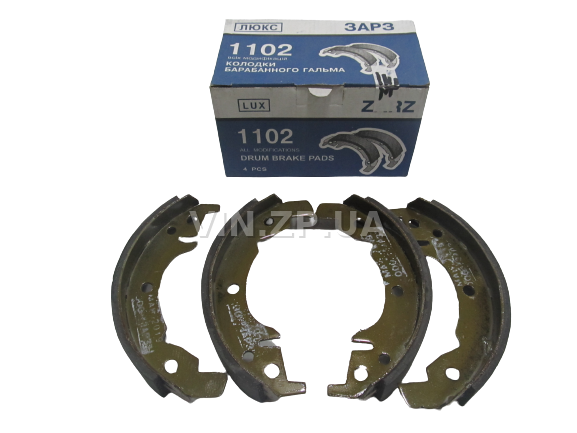 Колодки тормозные задние ЗАРЗ Таврия 1102, Славута 1103, Дана 1105, комплект 4шт 1