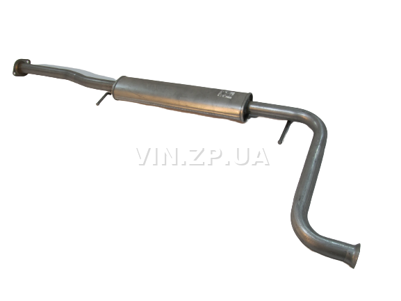 Резонатор ВАЗ 2110, 2111, 2112, с 2007г, 16-клап. под катализатор POLMO труба 570 мм, крепления на трубе, алюминизированный 2