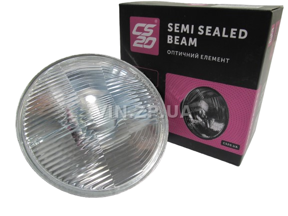 Фара оптический єлемент ВАЗ 2101, 21011, 2102, 2121, 21213, ГАЗ 24, 2410 CS-20 с подсветкой, без отражателя 3