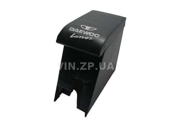 Подлокотник органайзер VRN Ланос, Сенс, черный с вышивкой "Daewoo Lanos" 1