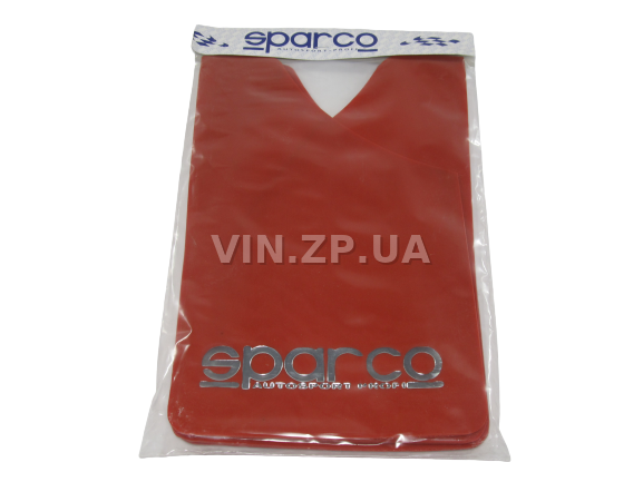 Брызговики SPARCO 360 х 220 мм, универсальные, красные, к-кт 4шт, мягкий капрон 2