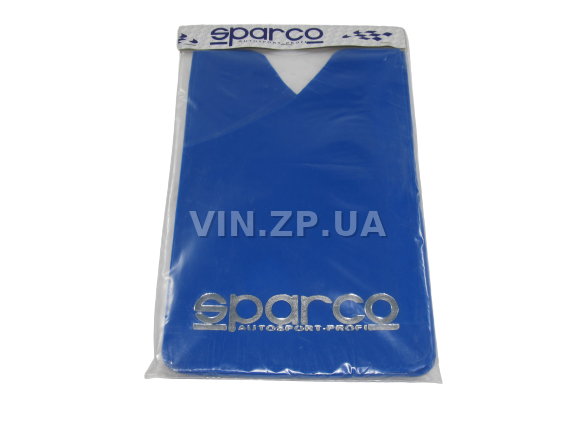 Брызговики SPARCO 360 х 220 мм, универсальные, синие, к-кт 4шт, мягкий капрон 2