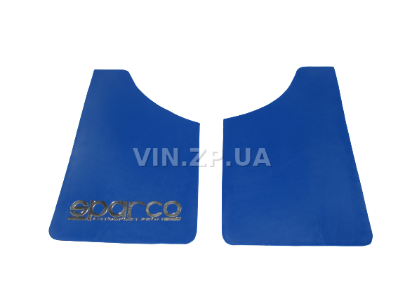 Брызговики SPARCO 360 х 220 мм, универсальные, синие, к-кт 4шт, мягкий капрон 4