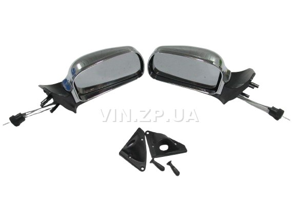 Зеркало ВАЗ 2108, 2109, 21099, 2113, 2114, 2115, с регулировкой, хром, к-кт 2шт VITOL 3
