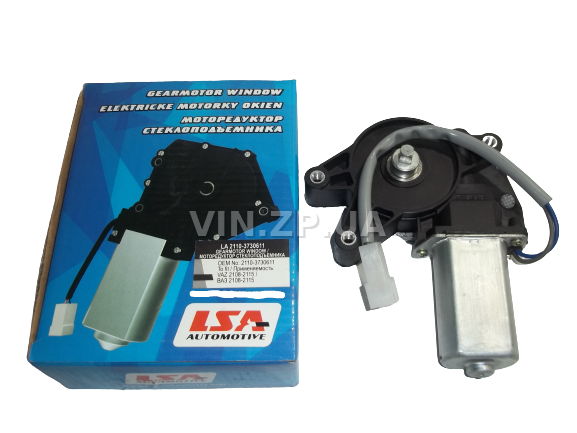 Мотор стеклоподъемника ВАЗ 2110, 2111, 2112, 2108, 2109, 21099, 2113, 2114, 2115 LSA моторедуктор левый 1