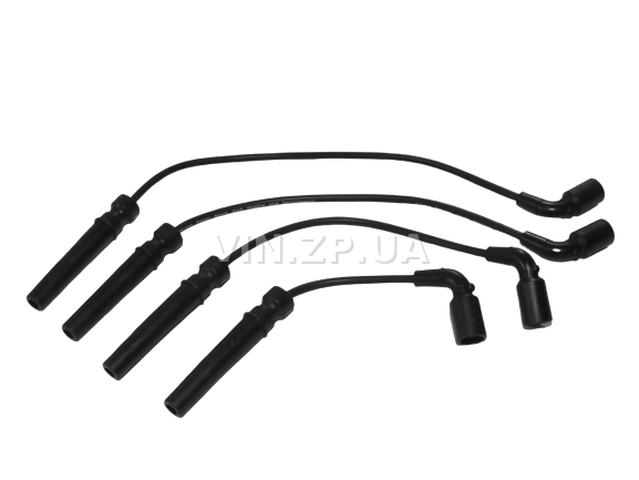 Провода высоковольтные S.PARTS Ланос, Авео, Нубира, Такума, Нексия, с 16-ти клапанным двигателем 1.6л, силикон, OEM 96497773 5