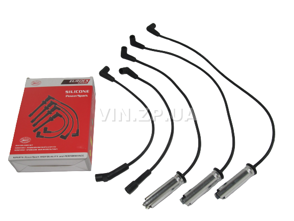 Провода высоковольтные S.PARTS Нексия с 8-ми клапанным двигателем 1.5 л, силикон, с металическими наконечниками, OEM 93746999 2