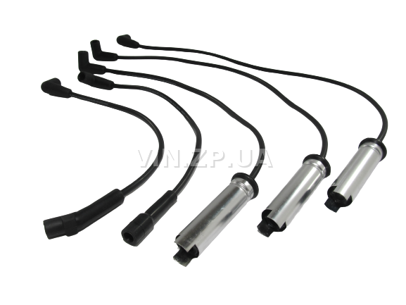 Провода высоковольтные S.PARTS Нексия с 8-ми клапанным двигателем 1.5 л, силикон, с металическими наконечниками, OEM 93746999 3