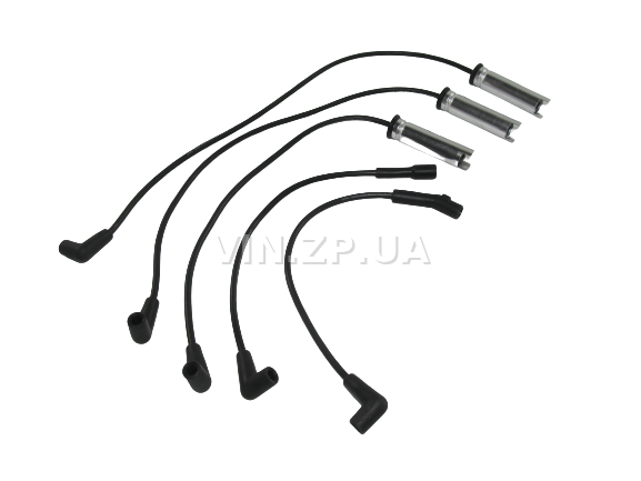 Провода высоковольтные S.PARTS Нексия с 8-ми клапанным двигателем 1.5 л, силикон, с металическими наконечниками, OEM 93746999 4