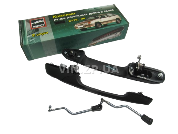 Ручка двери ВАЗ 2108, 2113, наружная, Евро, к-кт 2шт ТЮН-АВТО 1