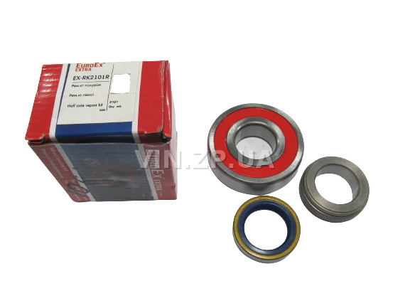 Ремкомплект подшипник полуоси EuroEx ВАЗ 2101, 2102, 2103, 2104, 2105, 2106, 2107, подшипник 180306, сальник, запорная втулка (37278)