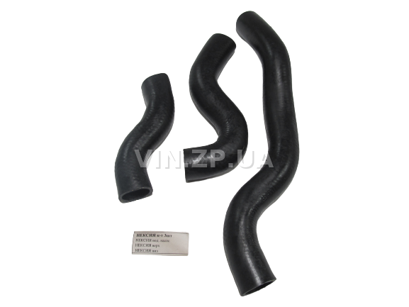 Патрубок радиатора РЕМ Нексия 1.5, 1.6, охлаждения, комплект 3шт 2