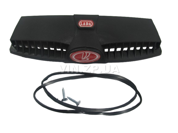 Дефлектор воздухозаборника капота ВАЗ 2101, 2102, 2103, 2106 BAGIS красный значок, к-кт 2шт 2