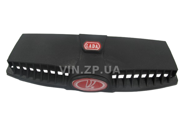 Дефлектор воздухозаборника капота ВАЗ 2101, 2102, 2103, 2106 BAGIS красный значок, к-кт 2шт 3