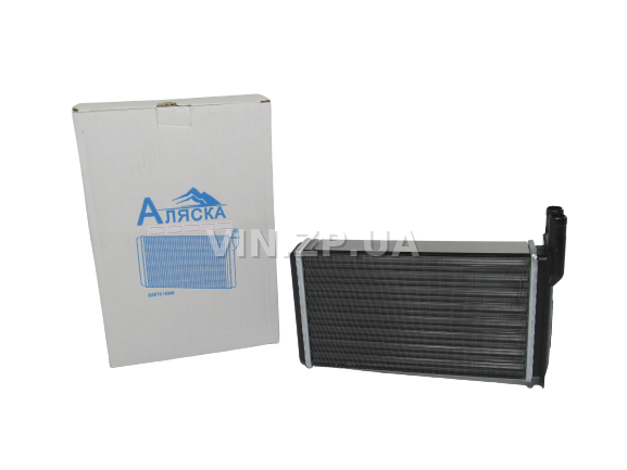 Радиатор отопителя печки АЛЯСКА ВАЗ 2108, 2109, 21099, 2113, 2114, 2115, ЗАЗ Таврия 1102, 1103, 1105, алюминиевый (38308)